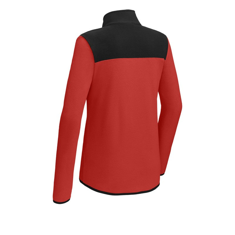 STRAYER The North Face® Ladies Glacier 1/4-Zip Fleece - Rage Red / TNF Black