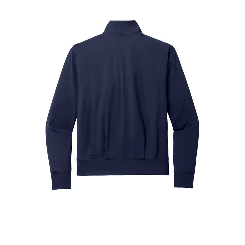 NEW STRAYER Port Authority® Ladies C-FREE® Double Knit Full-Zip - True Navy