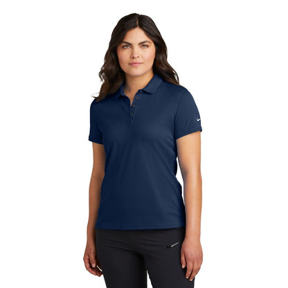 NEW STRAYER Nike Ladies Victory Solid Polo - College Navy