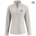 STRAYER Clique Dash Recycled Women's Quarter Zip Sweatshirt - Silver Grey Heather