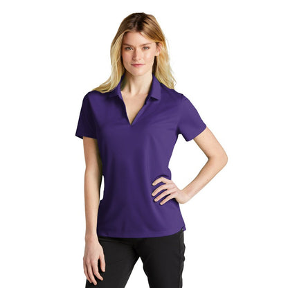 NEW STRAYER Nike Ladies Dri-FIT Micro Pique 2.0 Polo - Court Purple