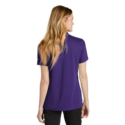 NEW STRAYER Nike Ladies Dri-FIT Micro Pique 2.0 Polo - Court Purple