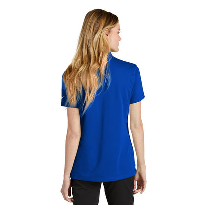 NEW STRAYER Nike Ladies Dri-FIT Micro Pique 2.0 Polo - Game Royal