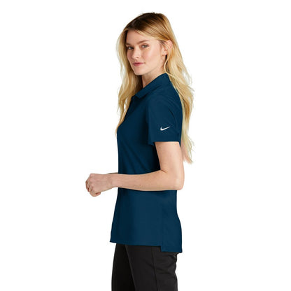 NEW STRAYER Nike Ladies Dri-FIT Micro Pique 2.0 Polo - Navy