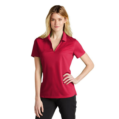 NEW STRAYER Nike Ladies Dri-FIT Micro Pique 2.0 Polo - University Red