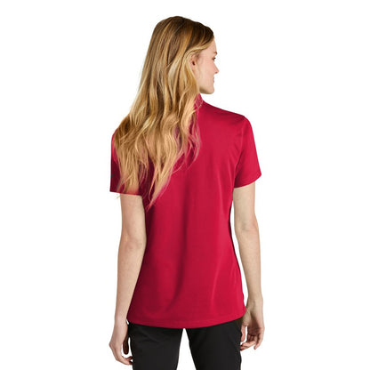 NEW STRAYER Nike Ladies Dri-FIT Micro Pique 2.0 Polo - University Red