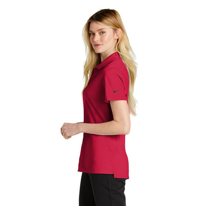 NEW STRAYER Nike Ladies Dri-FIT Micro Pique 2.0 Polo - University Red