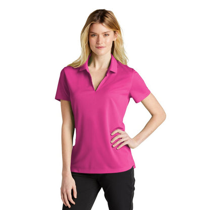 NEW STRAYER Nike Ladies Dri-FIT Micro Pique 2.0 Polo - Vivid Pink