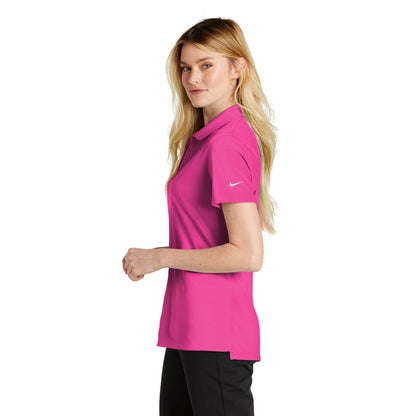 NEW STRAYER Nike Ladies Dri-FIT Micro Pique 2.0 Polo - Vivid Pink