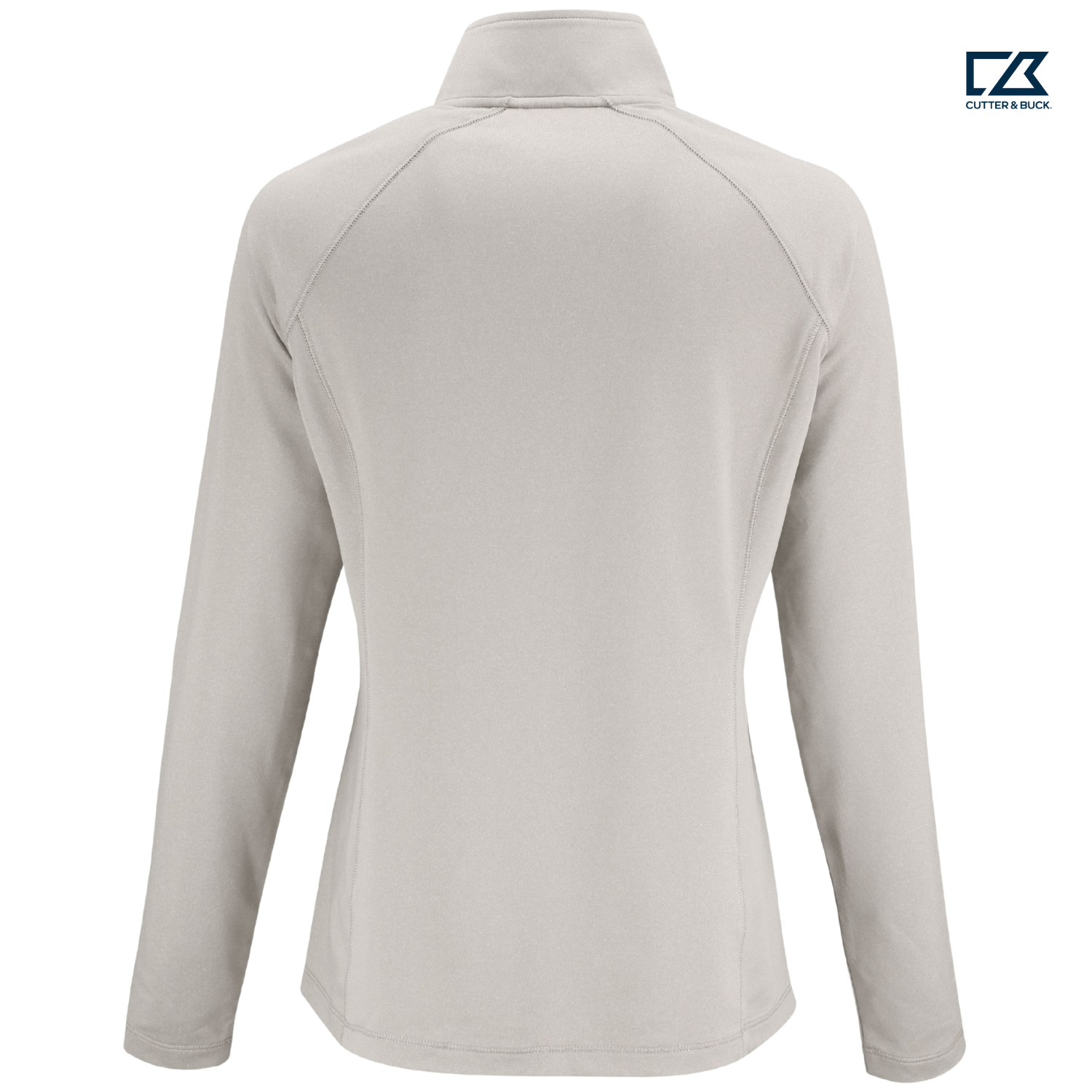 STRAYER Clique Dash Recycled Women's Quarter Zip Sweatshirt - Silver Grey Heather