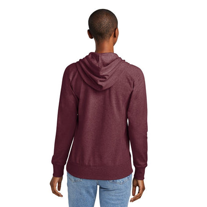 NEW STRAYER District® Women’s Re-Fleece™ Hoodie - Maroon Heather