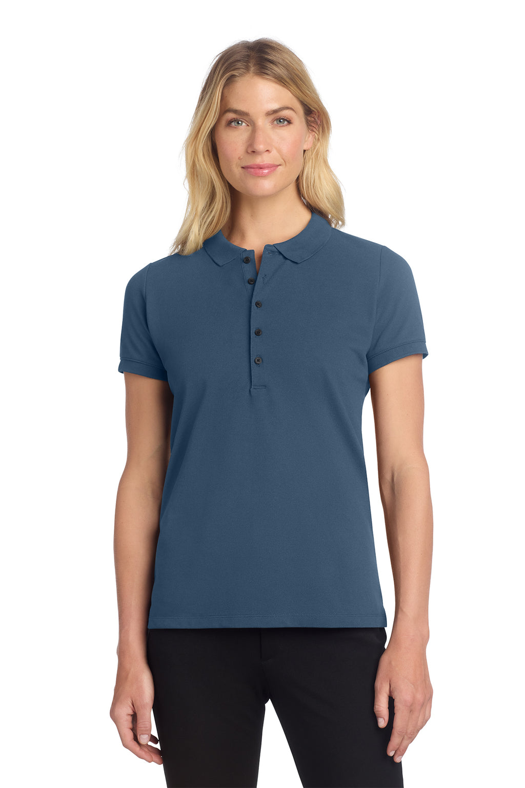 STRAYER MERCER+METTLE™ Women’s Stretch Heavyweight Pique Polo - Insignia Blue