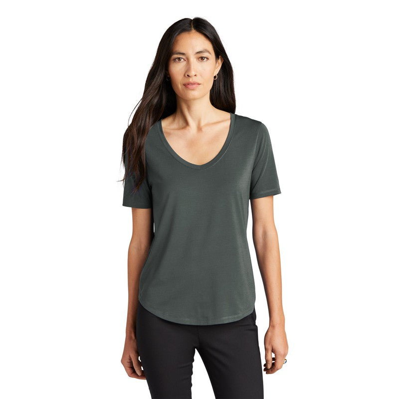 NEW STRAYER MERCER+METTLE™ Women’s Stretch Jersey Relaxed Scoop - Anchor Grey