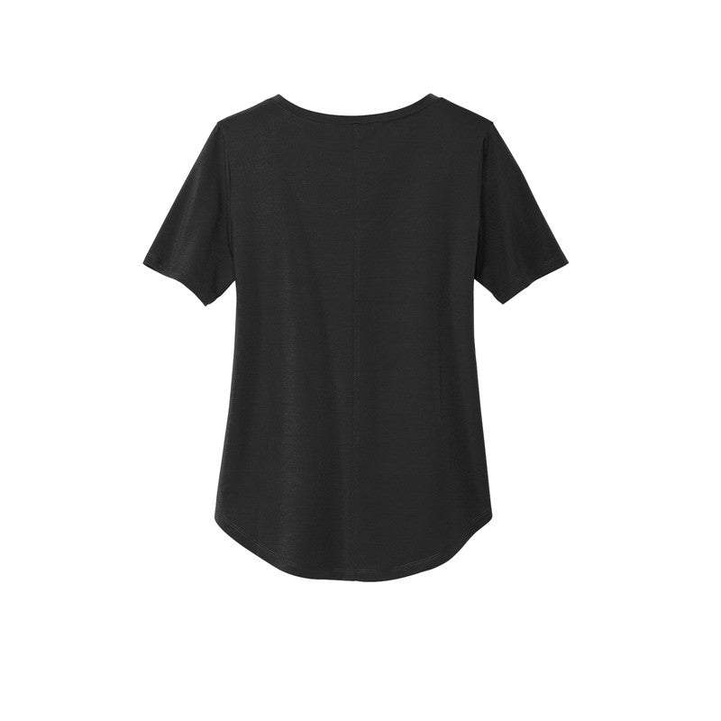 STRAYER MERCER+METTLE™ Women’s Stretch Jersey Relaxed Scoop - Deep Black