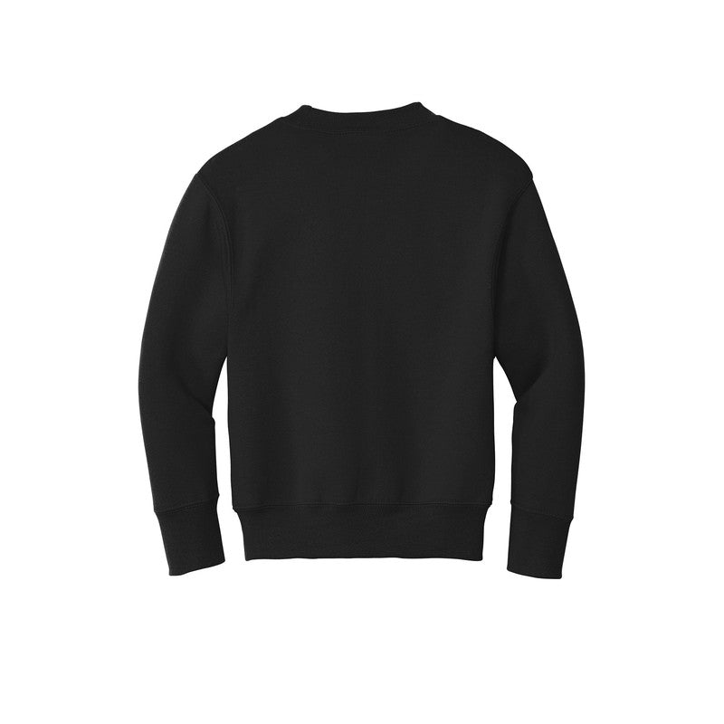 STRAYER Port & Company® Youth Core Fleece Crewneck Sweatshirt - BLACK