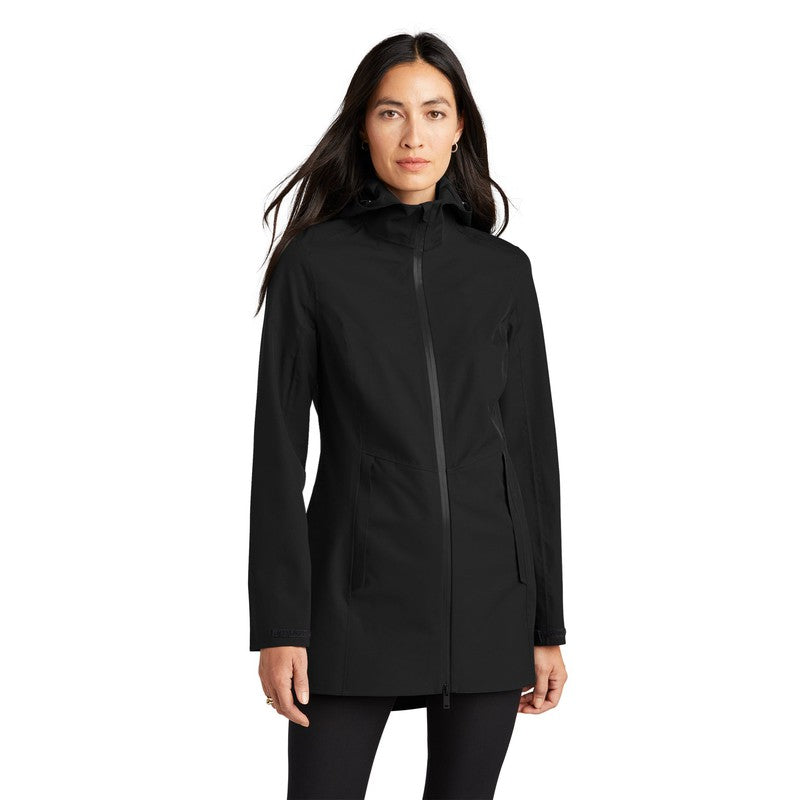 STRAYER Mercer+Mettle™ Women’s Waterproof Rain Shell- DEEP BLACK