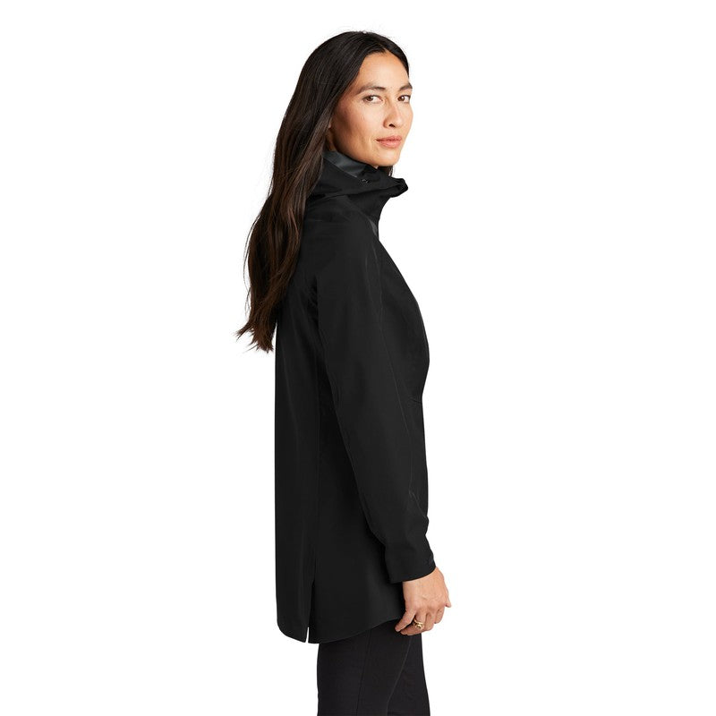 STRAYER Mercer+Mettle™ Women’s Waterproof Rain Shell- DEEP BLACK