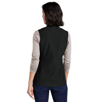 NEW STRAYER Eddie Bauer® Ladies Stretch Soft Shell Vest - BLACK