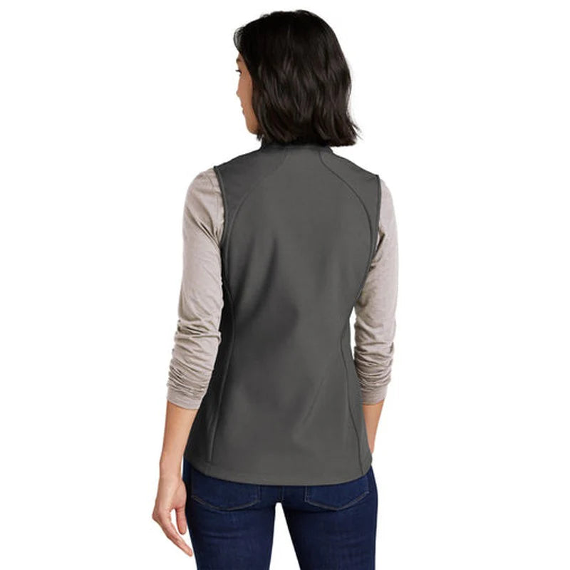 NEW JWMI - Eddie Bauer® Ladies Stretch Soft Shell Vest - Iron Gate