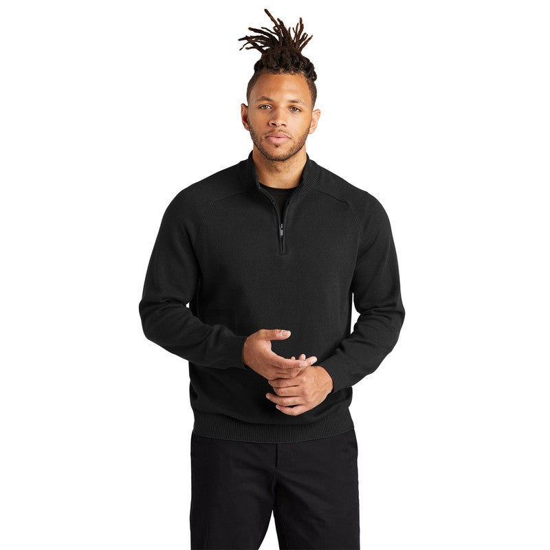 STRAYER Mercer+Mettle™ 1/4-Zip Sweater - Deep Black