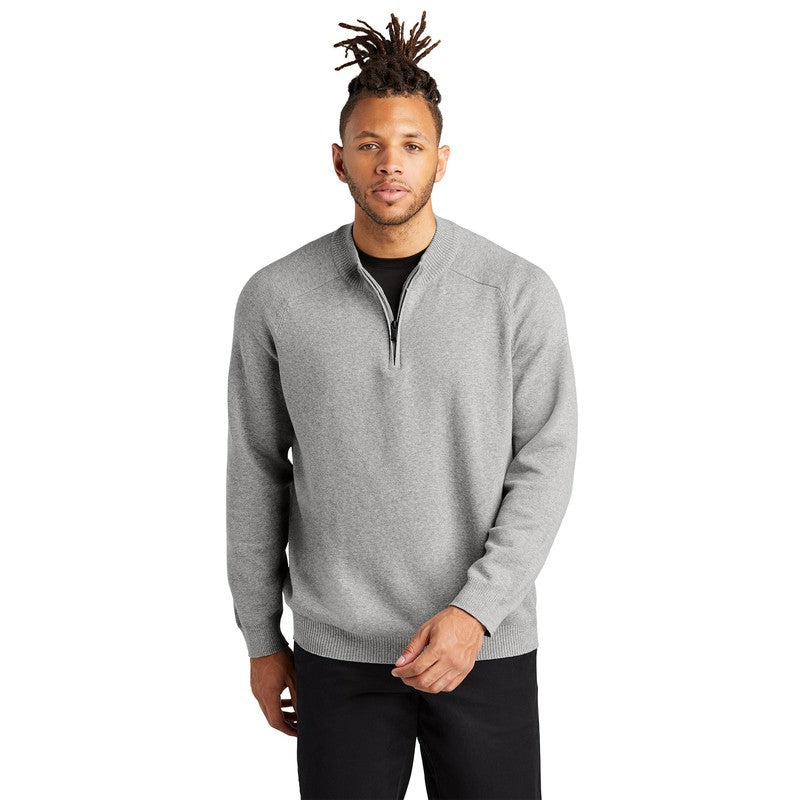 STRAYER Mercer+Mettle™ 1/4-Zip Sweater - Gusty Grey Heather