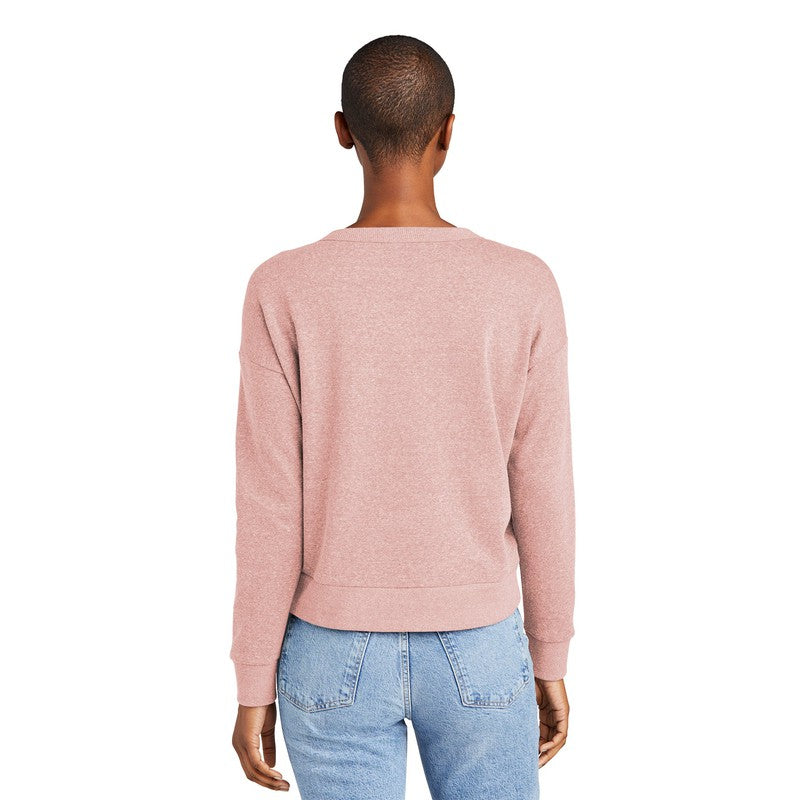 NEW STRAYER District® Women’s Perfect Tri® Fleece V-Neck Sweatshirt - Blush Frost