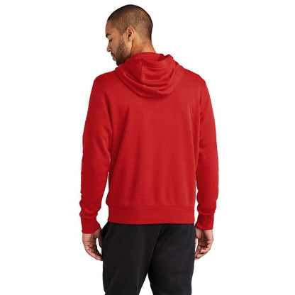 NEW STRAYER Nike Club Fleece Sleeve Swoosh Full-Zip Hoodie - University Red