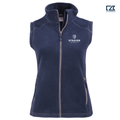 STRAYER Clique Powder Recycled Fleece Women's Full Zip Vest - Dark Navy