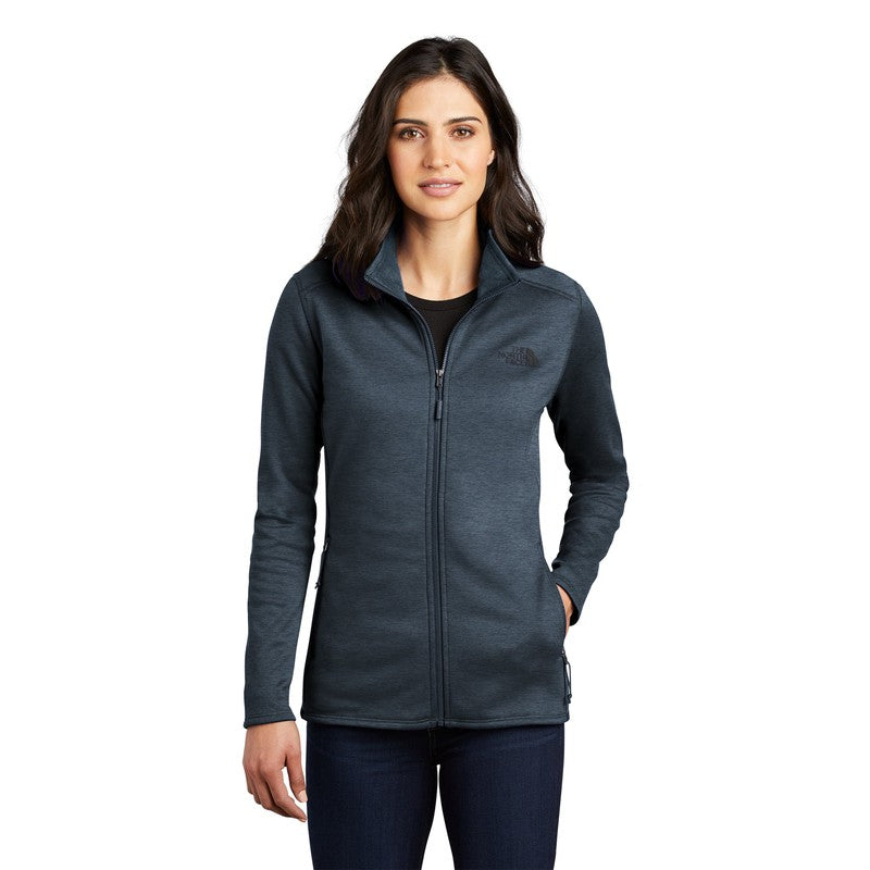 NEW STRAYER The North Face ® Ladies Skyline Full-Zip Fleece Jacket-Urban Navy Heather