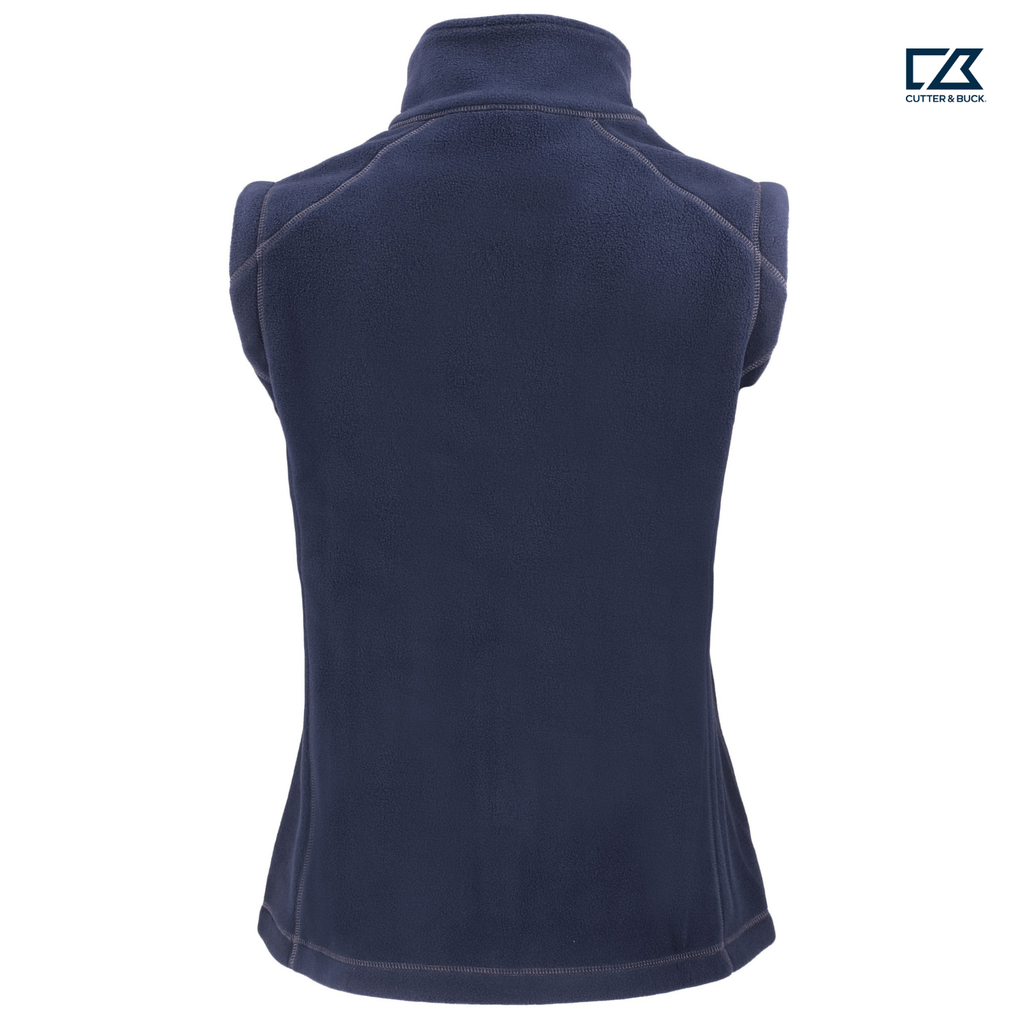 STRAYER Clique Powder Recycled Fleece Women's Full Zip Vest - Dark Navy