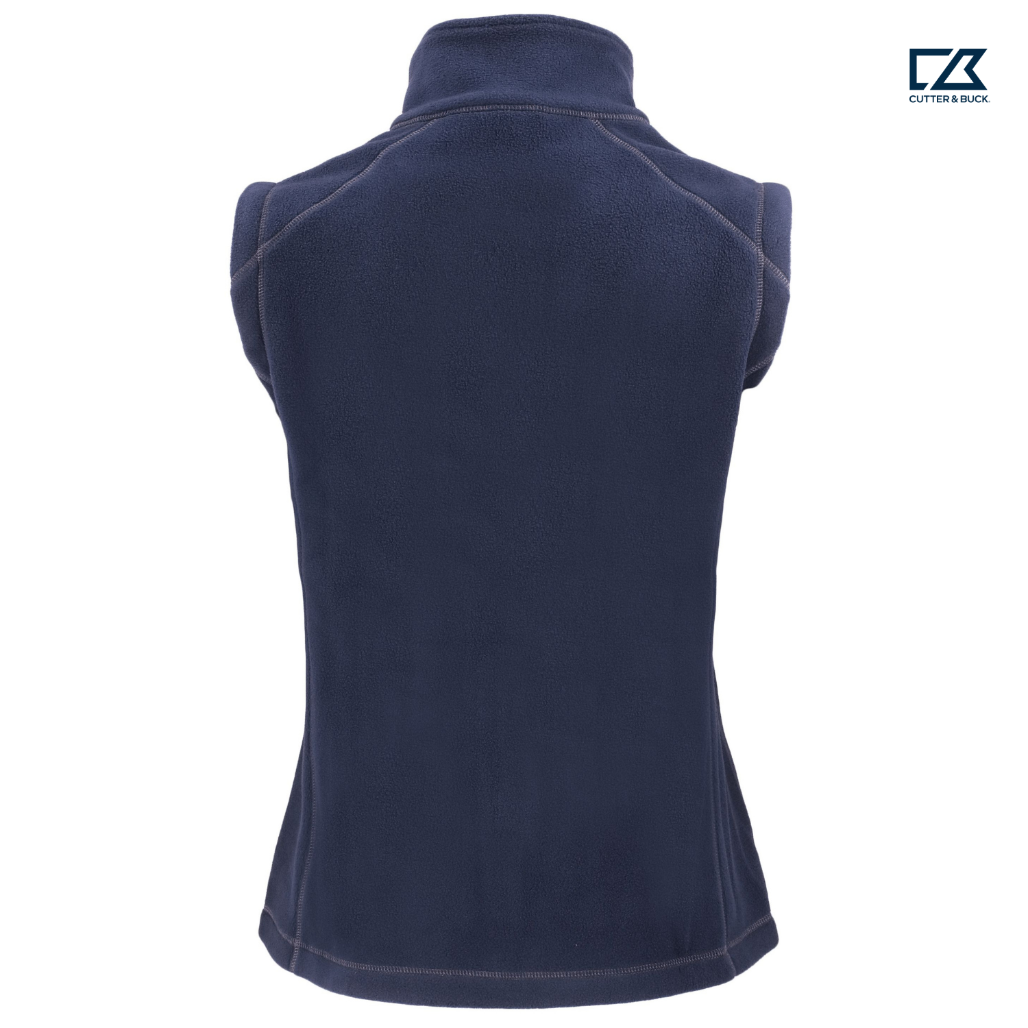 STRAYER Clique Powder Recycled Fleece Women's Full Zip Vest - Dark Navy