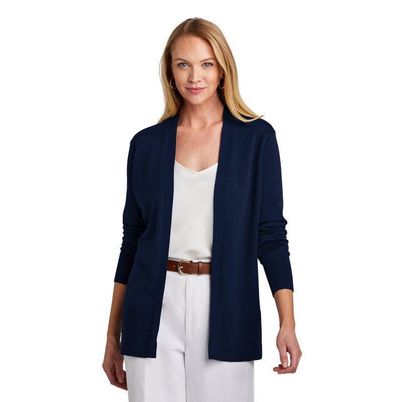 NEW STRAYER Brooks Brothers® Women’s Cotton Stretch Long Cardigan Sweater - Navy Blazer