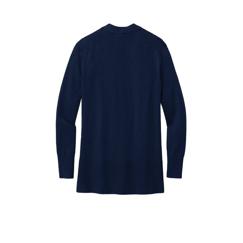 NEW STRAYER Brooks Brothers® Women’s Cotton Stretch Long Cardigan Sweater - Navy Blazer