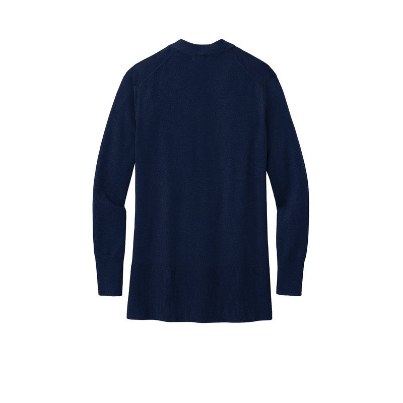 STRAYER Brooks Brothers® Women’s Cotton Stretch Long Cardigan Sweater - Navy Blazer