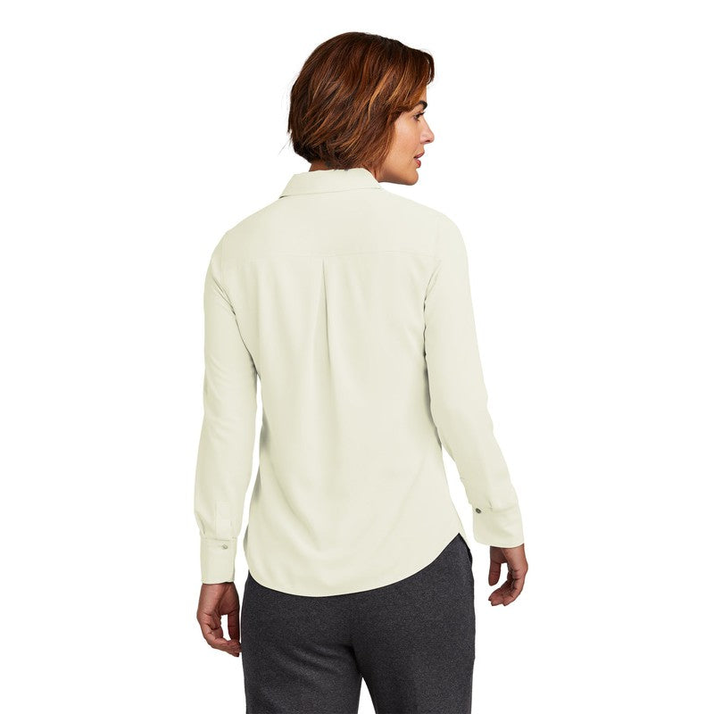 STRAYER Brooks Brothers® Women’s Full-Button Satin Blouse - Off White
