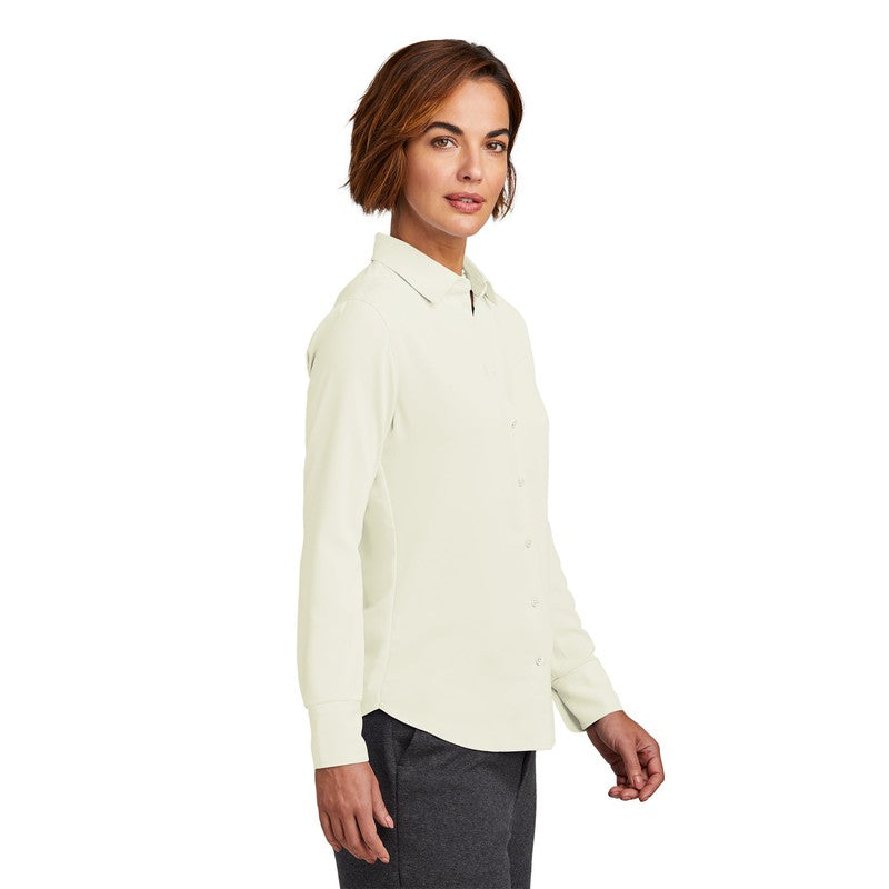 STRAYER Brooks Brothers® Women’s Full-Button Satin Blouse - Off White