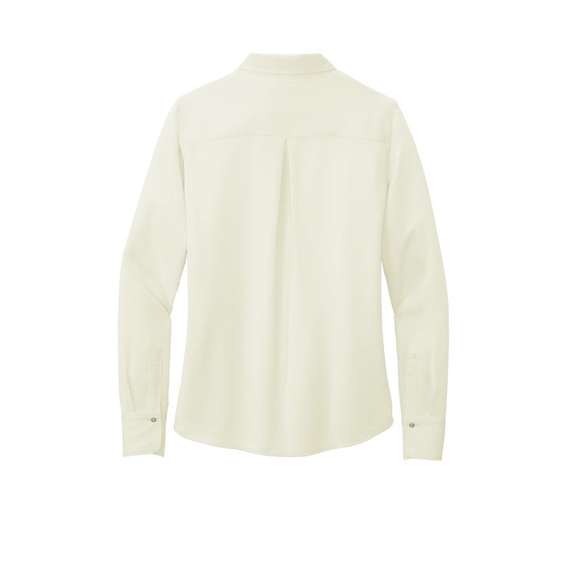 STRAYER Brooks Brothers® Women’s Full-Button Satin Blouse - Off White