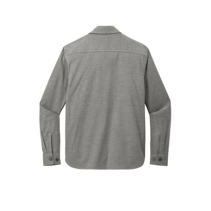 NEW STRAYER Mercer+Mettle™ Long Sleeve Twill Overshirt - Light Anchor Grey Heather