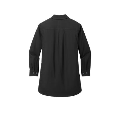 NEW STRAYER Mercer+Mettle™ Women’s Long Sleeve Twill Overshirt - Deep Black