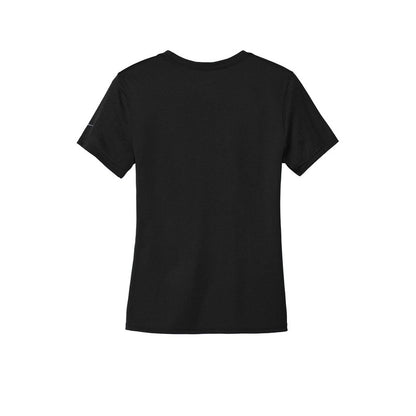 NEW STRAYER Nike Ladies Swoosh Sleeve rLegend Tee - BLACK