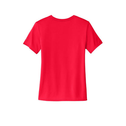 NEW STRAYER Nike Ladies Swoosh Sleeve rLegend Tee - University Red