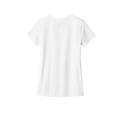 NEW STRAYER Nike Ladies Swoosh Sleeve rLegend Tee - White