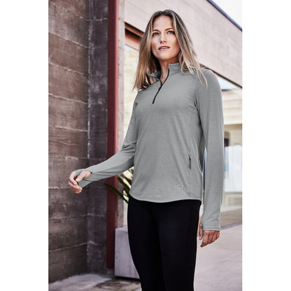 NEW STRAYER OGIO® Ladies Motion 1/4-Zip - Greystone