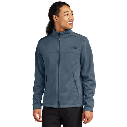 NEW STRAYER ALUMNI - The North Face® Chest Logo Ridgewall Soft Shell Jacket - Shady Blue