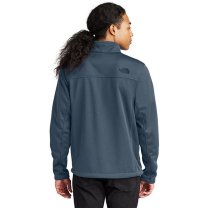 NEW STRAYER ALUMNI - The North Face® Chest Logo Ridgewall Soft Shell Jacket - Shady Blue