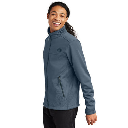 NEW STRAYER ALUMNI - The North Face® Chest Logo Ridgewall Soft Shell Jacket - Shady Blue