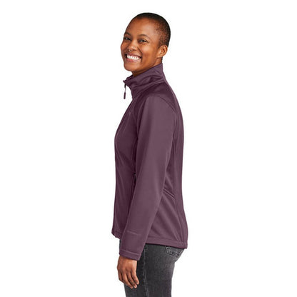 NEW STRAYER ALUMNI - The North Face® Ladies Chest Logo Ridgewall Soft Shell Jacket - TNF Blackberry Wine