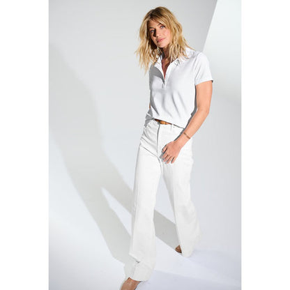 NEW STRAYER Mercer+Mettle™ Women’s Stretch Pique Polo - White