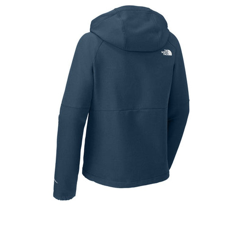 STRAYER HONORS - The North Face® Ladies Barr Lake Hooded Soft Shell Jacket - Shady Blue Dark Heather