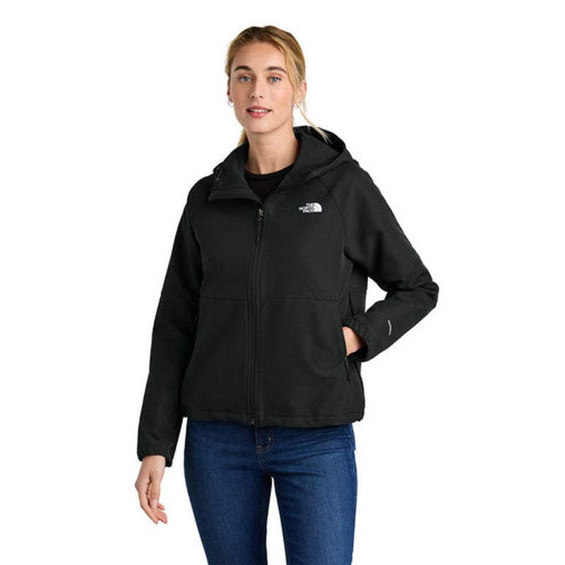 STRAYER HONORS - The North Face® Ladies Barr Lake Hooded Soft Shell Jacket - TNF Black Heather